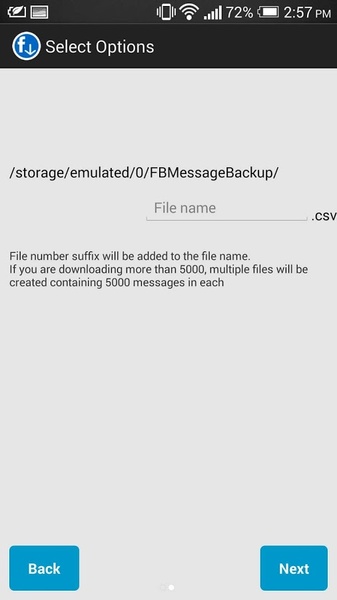 Message Backup for facebook - Preview 2