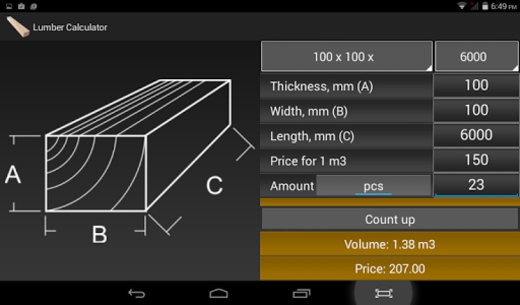 Lumber Calculator - Preview 10