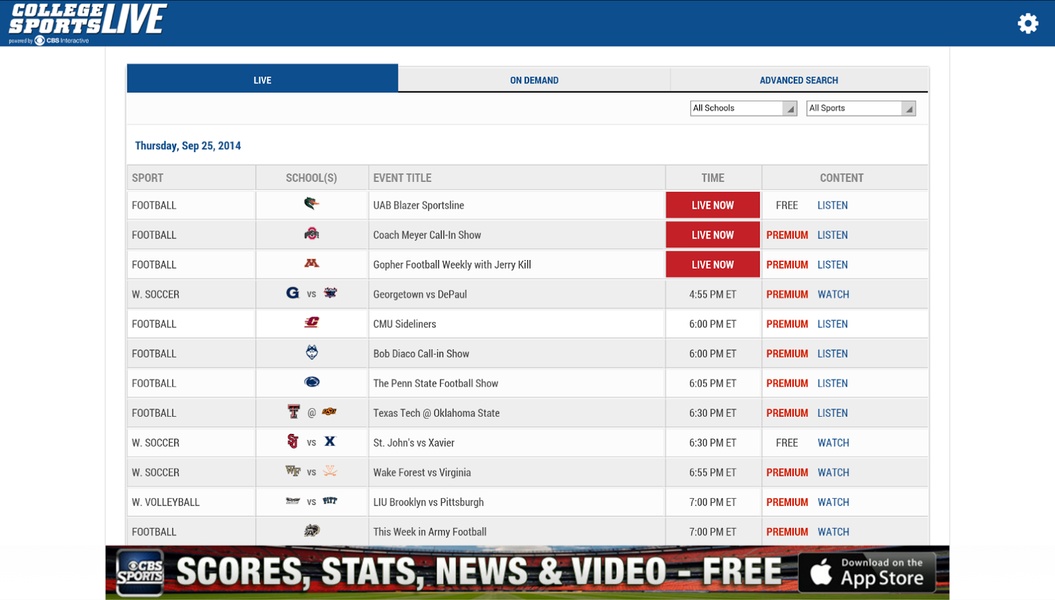 College Sports Live - Preview 8