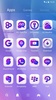 Purple Go Launcher Theme screenshot 4