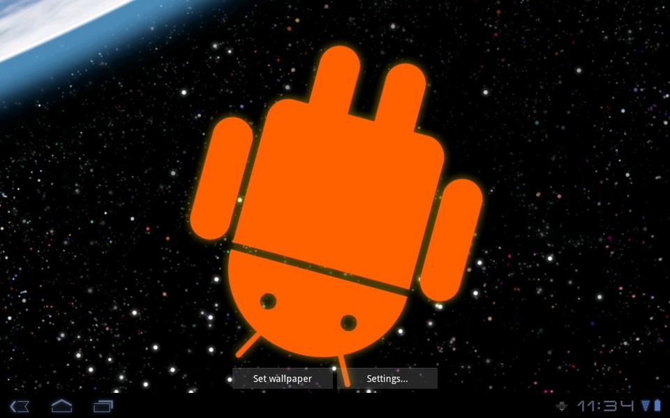 Droid in Space Live Wallpaper - Preview 1