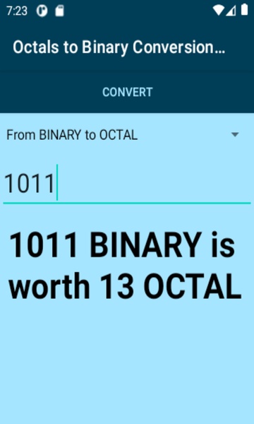 Octals to Binary Conversion Calculator - Preview 1