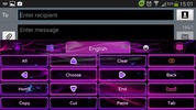 Purple Flame GO Keyboard theme screenshot 8