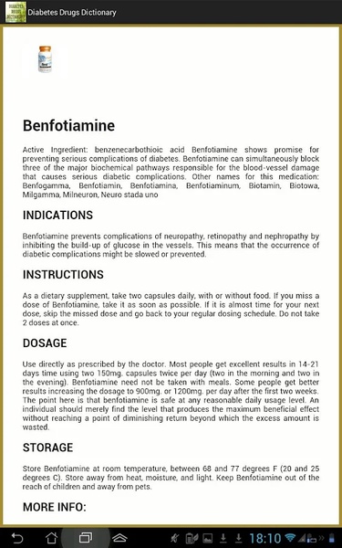 Diabetes Drugs Dictionary - Preview 1