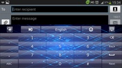 Blue Circuit GO Keyboard Theme screenshot 1