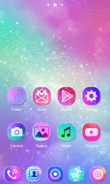 Milky Way GOLauncher EX Theme - Preview 3