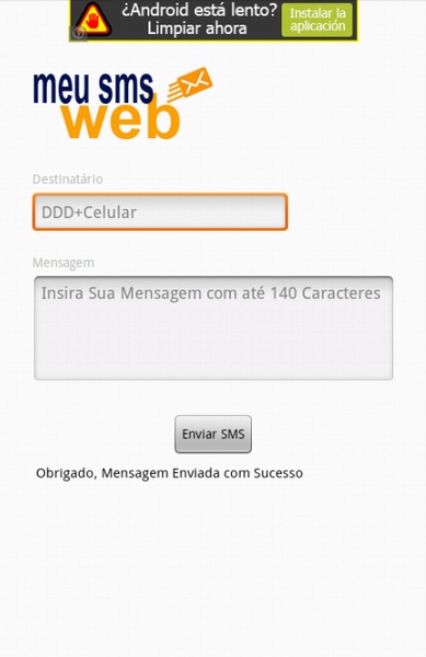 Meu SMS Web - Preview 2