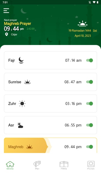 Prayer Times Azan Program - Preview 1