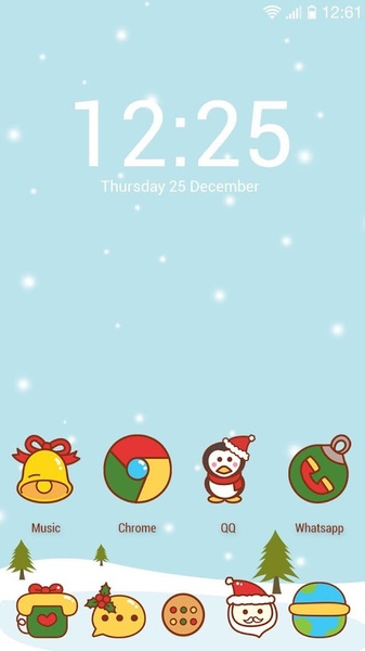 Merry Christmas GOLauncher EX Theme - Preview 3