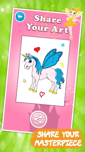 Unicorns Coloring Book - Preview 3