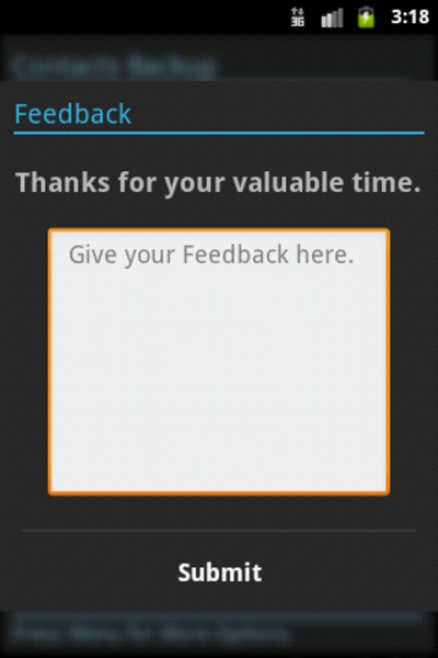 Contacts Backup - Preview 1