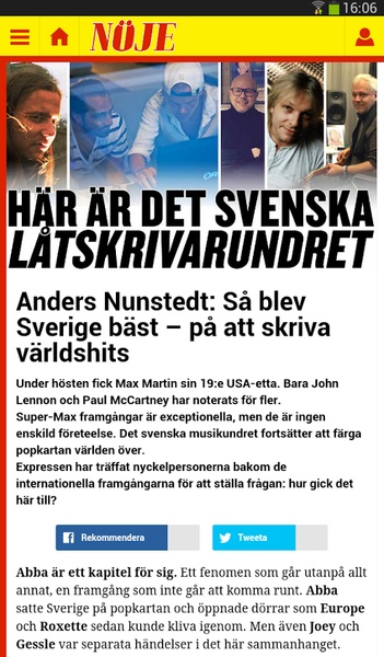 Expressen for Android - Download the APK from Uptodown