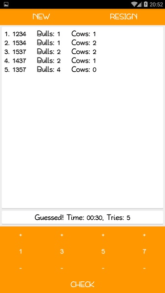 Bulls Cows - Preview 4