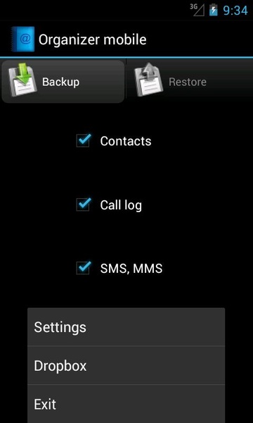 Organizer mobile - Preview 3