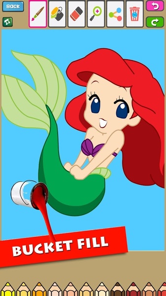 Mermaid Coloring - Preview 3