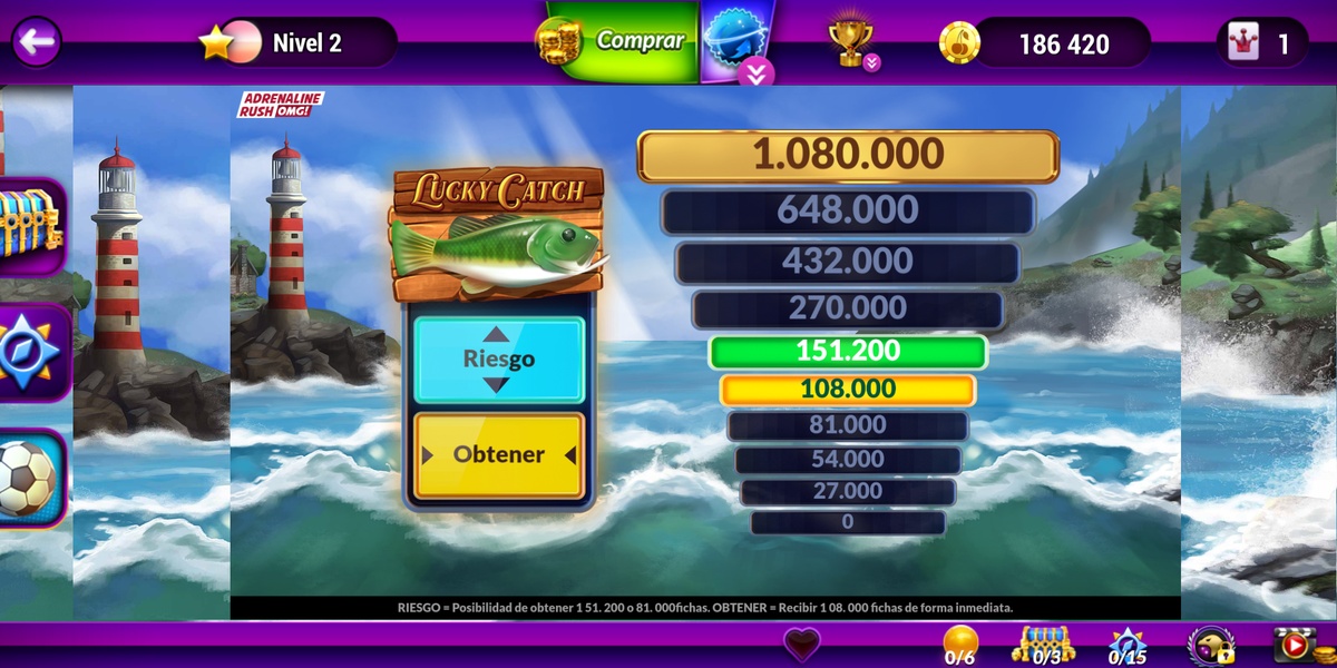 Interface de MyJackpot Casino