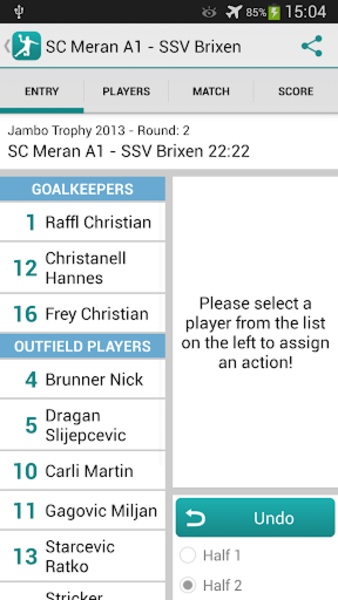 Handball Statistics Demo - Preview 5