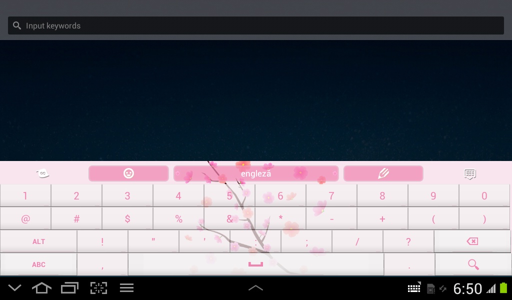 Pink Flowers GO Keyboard - Preview 9