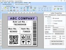 Company Barcode Label Printing Software screenshot 1