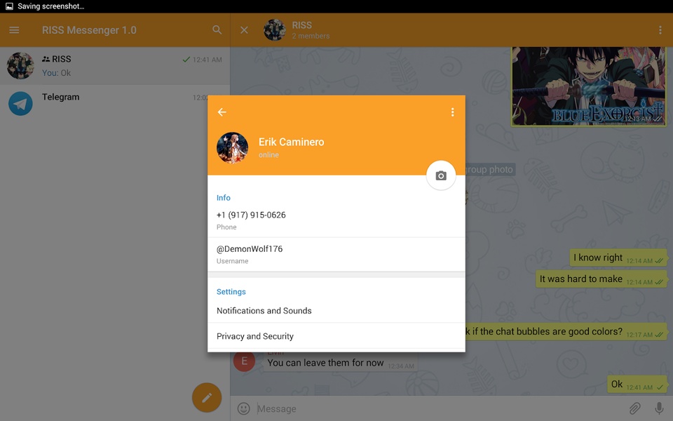 RISS Messenger - Preview 1