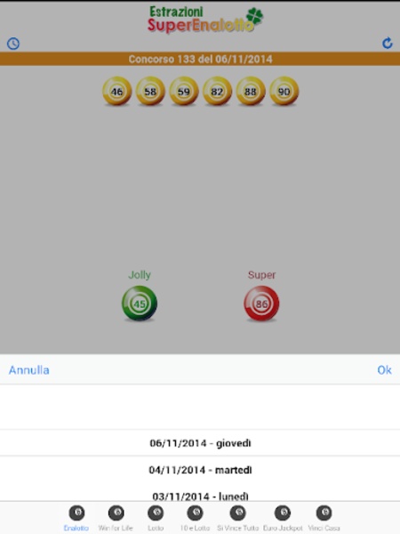 Estrazioni lotto - Preview 7