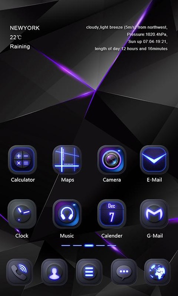 Darkness GOLauncher EX Theme - Preview 5