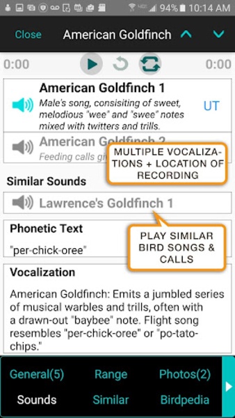 iBird Lite - Preview 20