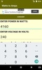 Watts to Amps Converter screenshot 3