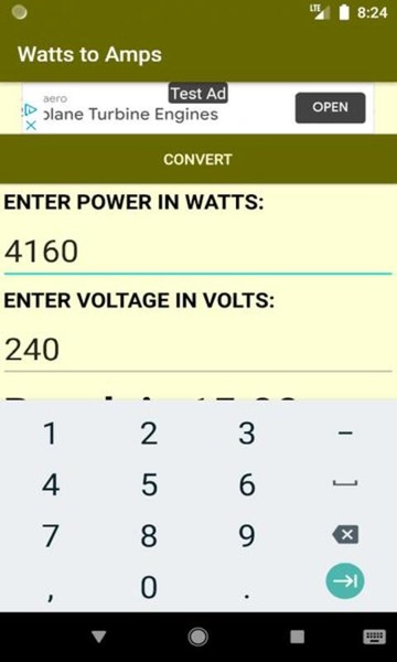 Watts to Amps Converter - Preview 3