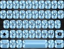 Theme Metallic Blue for Emoji Keyboard screenshot 2