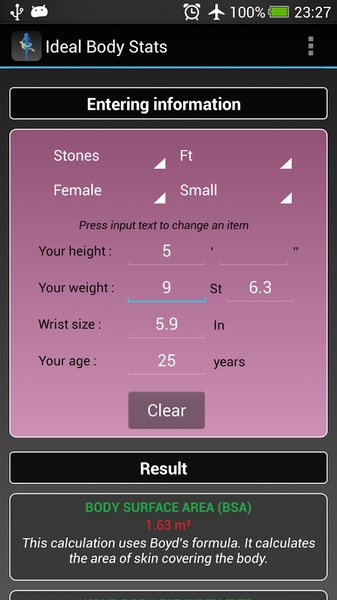 Ideal Body Stats - Preview 3