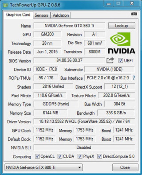 GPU-Z Graphics Card GPU Information Utility