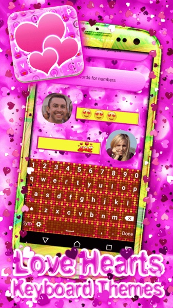 Love Hearts Keyboard Themes - Preview 8
