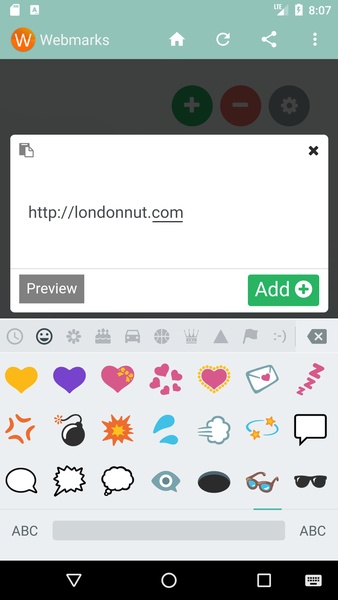 Webmarks - Preview 1