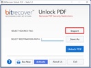 BitRecover Unlock PDF screenshot 2