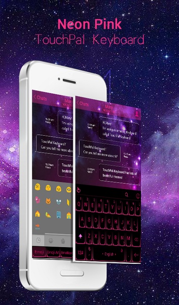 TouchPal SkinPack Neon Pink - Preview 5
