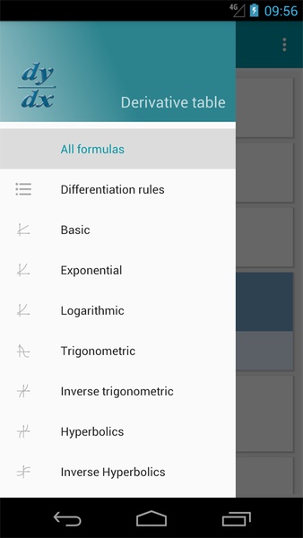 Derivative table - Preview 4