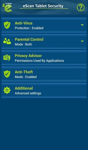 eScan Tablet Security - Preview 18