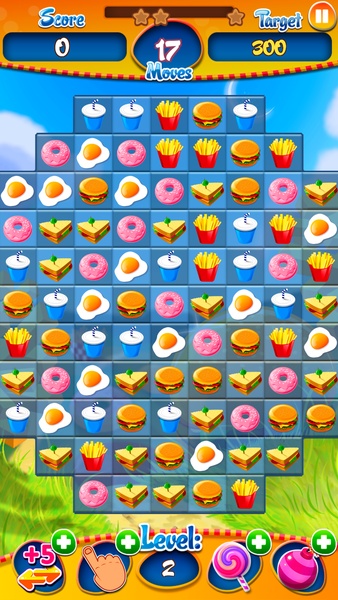 Match 3 Burger HD: Delicious Food Mania - Preview 3
