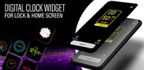 Lock Screen Clock Widget App screenshot 1