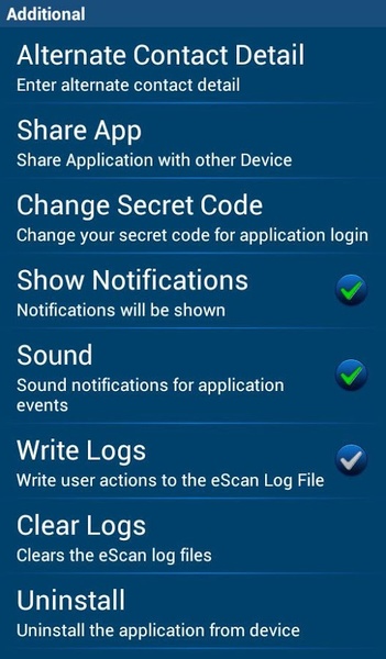 eScan Tablet Security - Preview 13