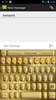 Emoji Keyboard SolidGold Theme screenshot 5