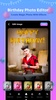 Birthday photo editor screenshot 1