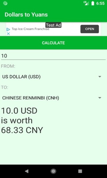 Dollars to Yuans converter - Preview 4