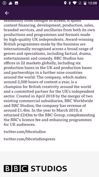 BBC Studios: The App - Preview 4