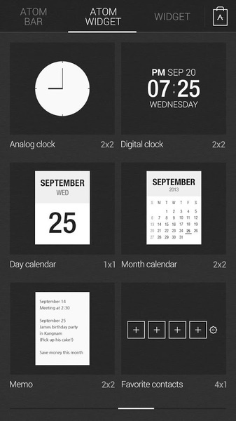 Atom All in One Widgets - Preview 4