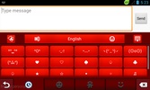 GO Keyboard Red Roses Theme screenshot 1