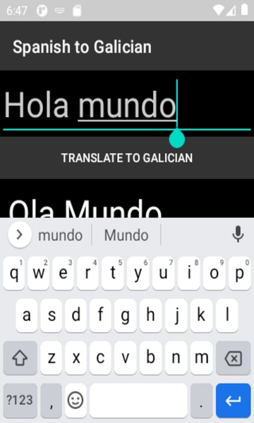 Spanish to Galician Translator - Preview 3