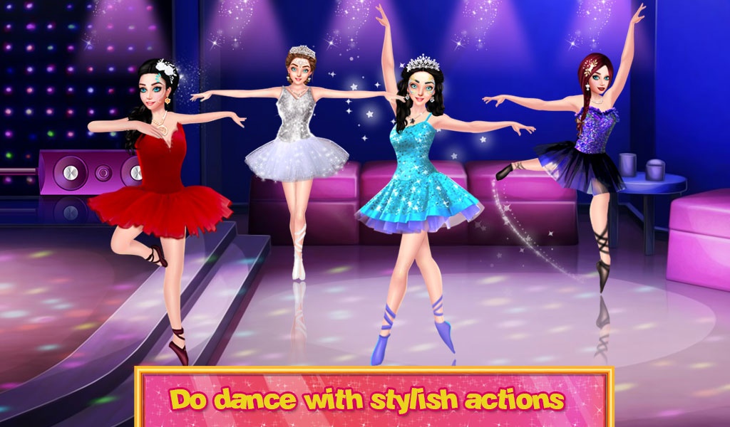Beautiful Ballerina Girl Salon Stylish Dressup - Preview 1