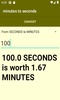 Minutes to seconds converter screenshot 1